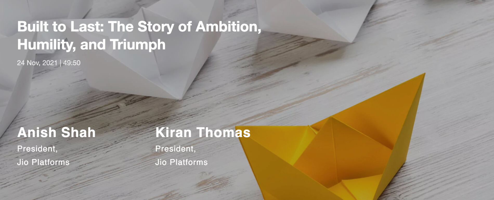 Built to Last: The Story of Ambition, Humility, and Triumph